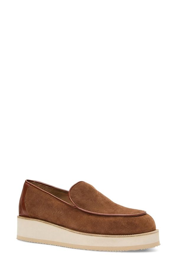 アクアタリア レディース シューズ オックスフォード プラットフォーム Aquatalia Honnete Wateresistant Platform Flat Cognac Suede