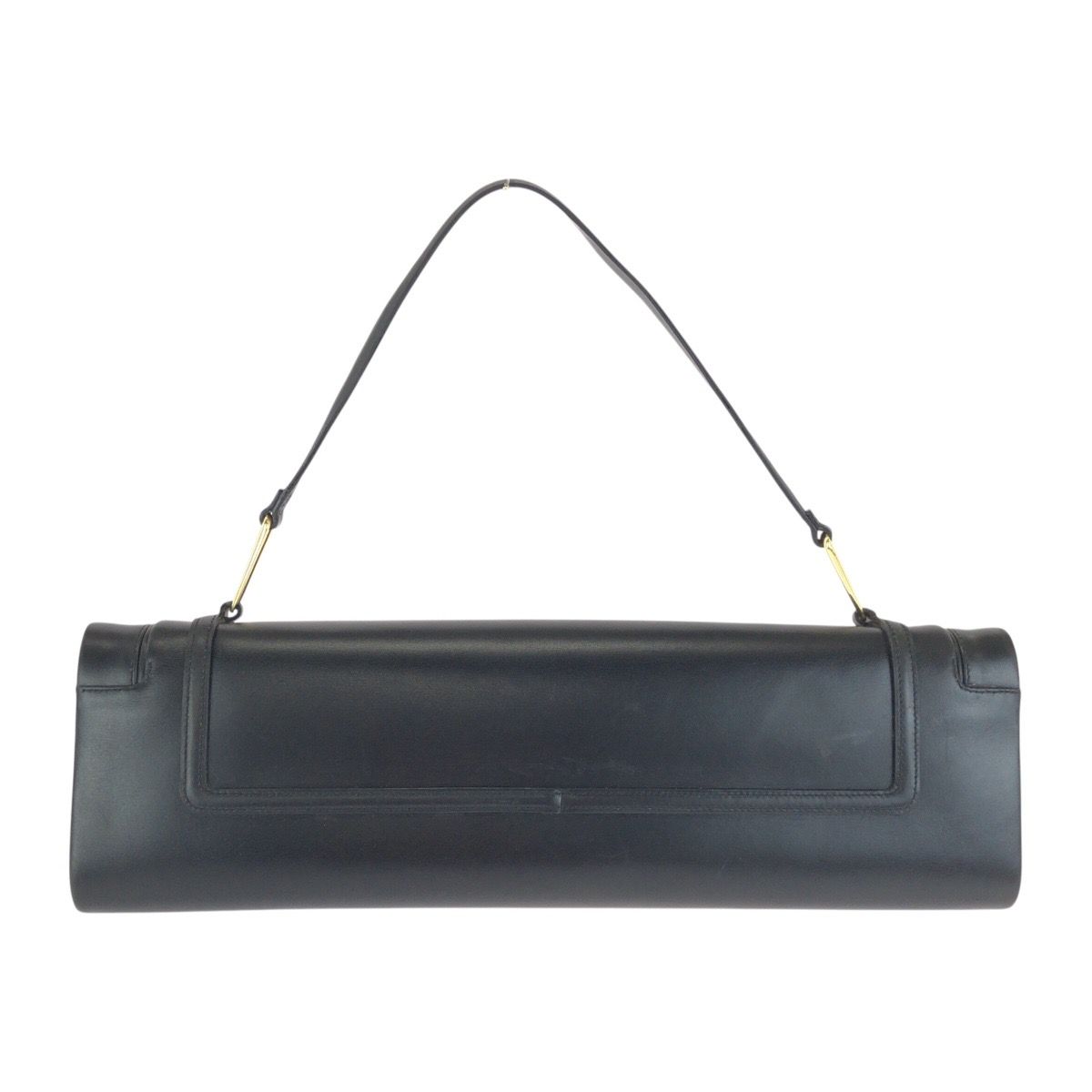 美品 LOEWE ロエベ アナグラム ブラック 黒 ゴールド金具 レザー