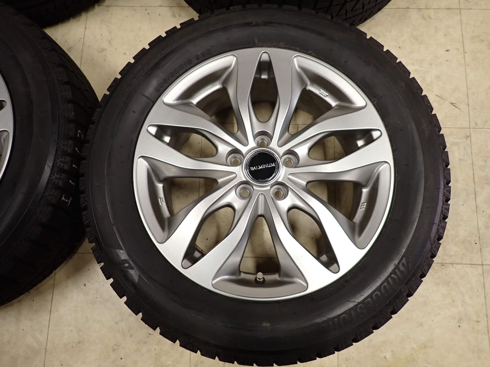 冬4本SET 会社宛 送料無料 205/60R16×6.5J 92Q ブリヂストン アイス