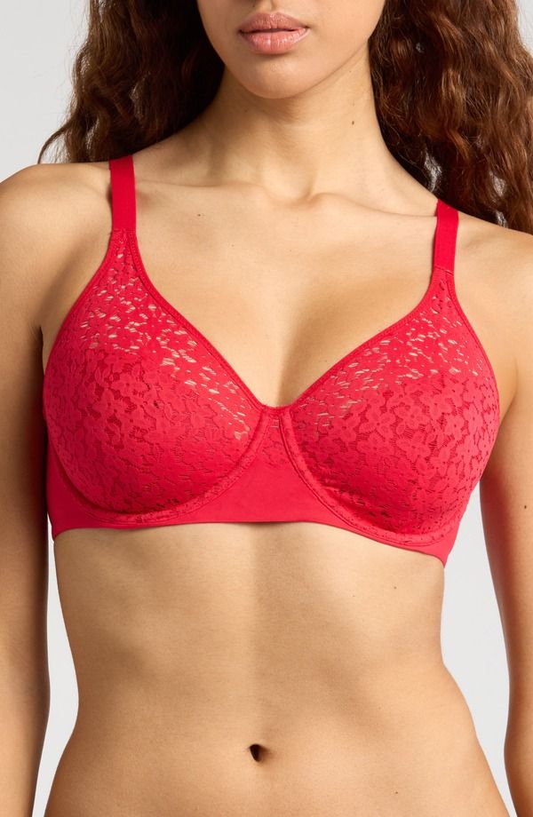 シャンテル レディース アンダーウェア ブラジャー Chantelle Lingerie Norah Comfort Underwire Bra Poppy Red レッド