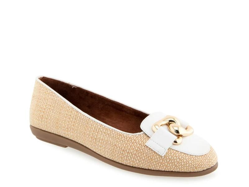エアロソールズ レディース シューズ パンプス AerosolesBell Ballet Flat Beige Raffia ベージュ