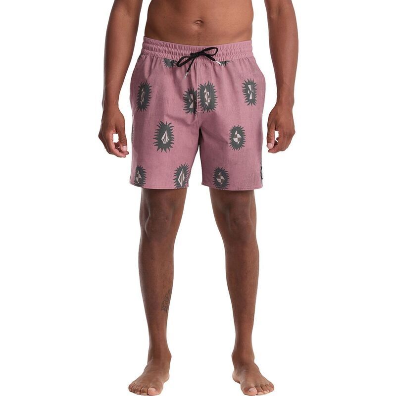 ボルコム メンズ 水着 ハーフパンツ・ショーツ コットン Volcom Psyche Cotton 17in Swim Trunk Menstone Rose ストーン