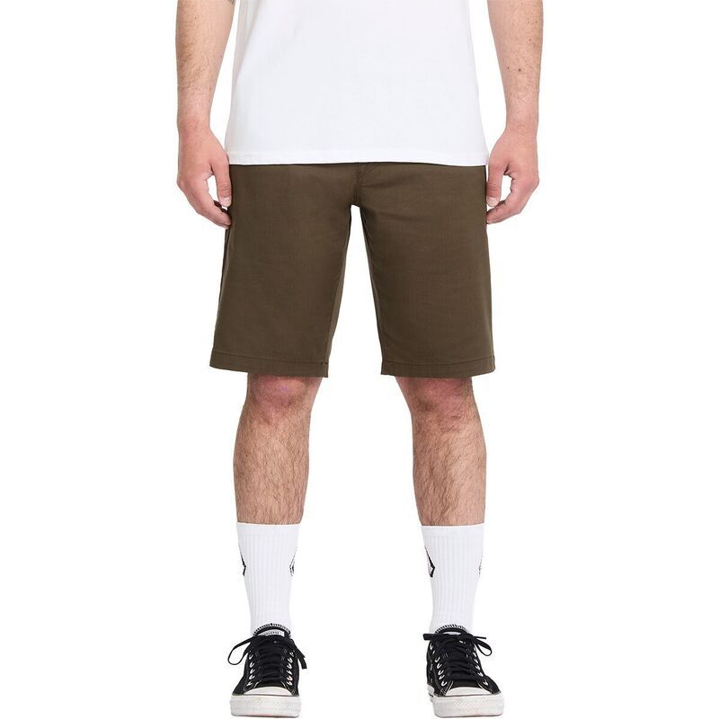 ボルコム メンズ ボトムス ハーフパンツ・ショーツ Volcom Frickin Modern Stretch 21 Short Mensage Leaf セージ