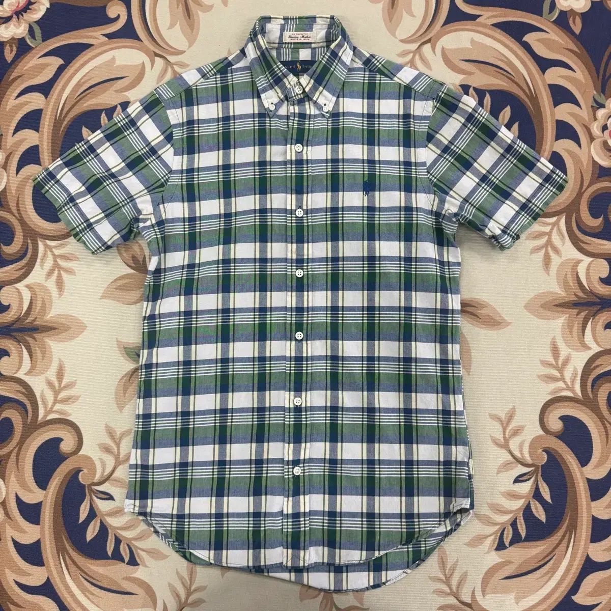 (XS) ポロラルフローレン CHECK 半袖 シャツ