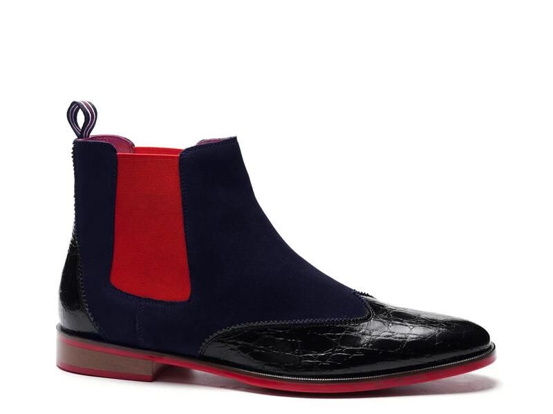 カルロスサンタナ メンズ シューズ ブーツ・レインブーツ チェルシーブーツ チェルシー Carlos by CarlosantanaMantra Chelsea Boot Navy ネイビー