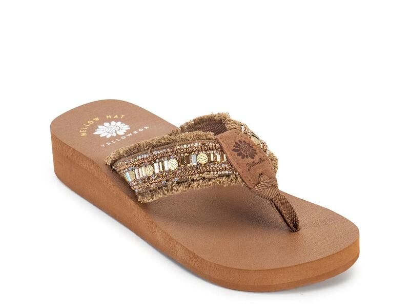 イエローボックス レディース シューズ サンダル Yellow BoxCaileen Wedge Sandal Tan タン