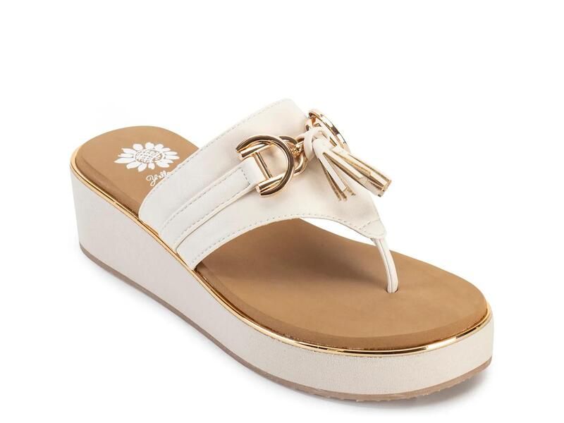イエローボックス レディース シューズ サンダル Yellow BoxGeri Wedge Sandal Ivory アイボリー