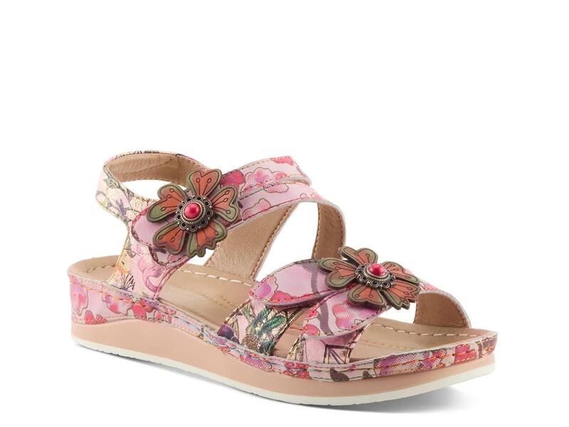 ラリティステ レディース シューズ サンダル LArtisteCalista Flowedge Sandal PinkMulticolor ピンク