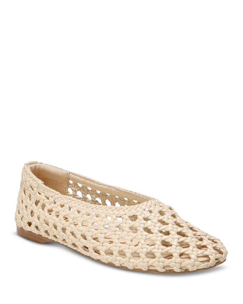 サムエデルマン レディース シューズ パンプス レザー Sam Edelman Womenshira Woven Leather Ballet Flats Ivory アイボリー