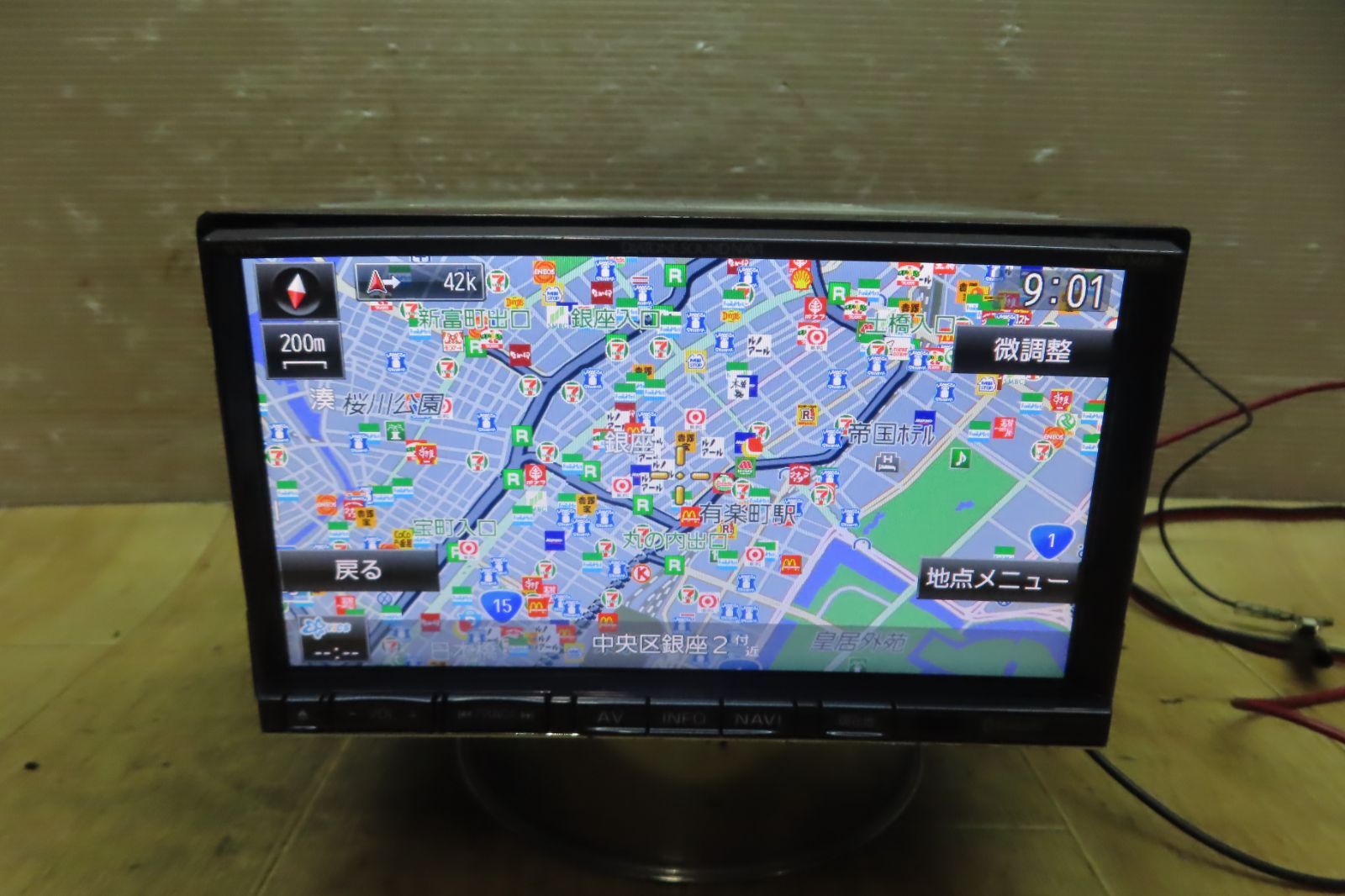 タッチパネル正常★動作保証付★F6440/三菱純正　NR-MZ60　SDナビ　地図2014年　地デジTVフルセグ　Bluetooth内蔵　CD DVD再生OK　本体のみ