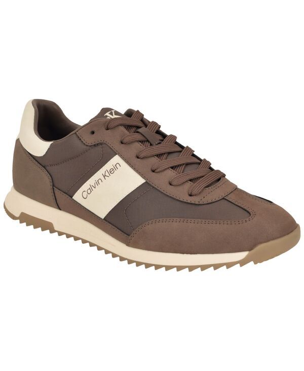 カルバンクライン メンズ シューズ スニーカー レース Calvin Klein Mens Galent CasualaceUp Sneakers Medium BrownWhite ホワイト