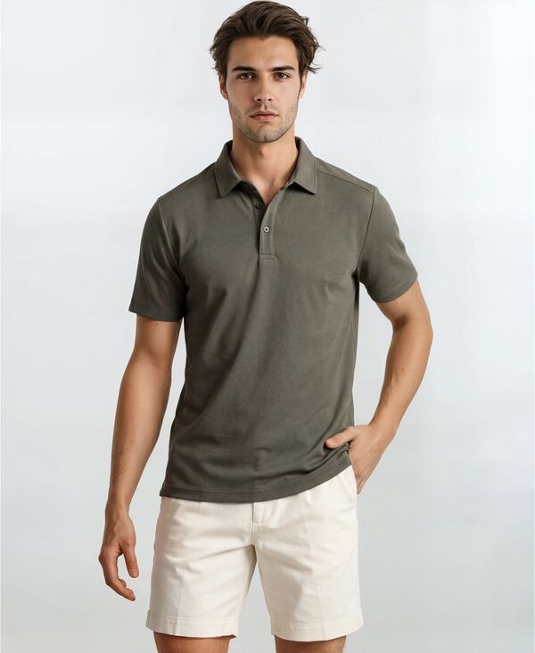 ビンテージ 1946 メンズ トップス ポロシャツ ニット Vintage 1946 Mens Knit Performance RegularFit Polo Shirt Dark Olive オリーブ