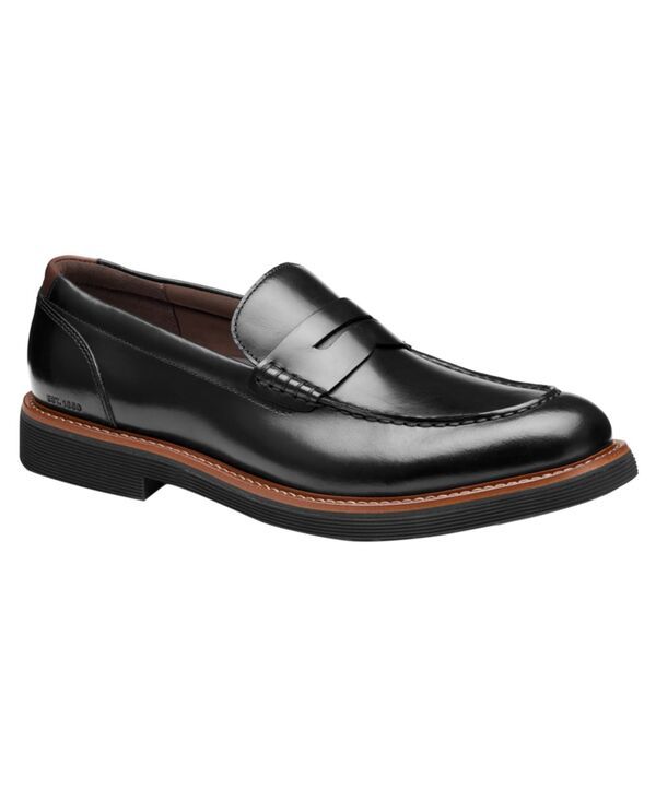 ジョンストンアンドマーフィー メンズ シューズ スリッポン・ローファー Johnston Murphy Mens Tyson Dress Penny Loafer Black Full Grain ブラック