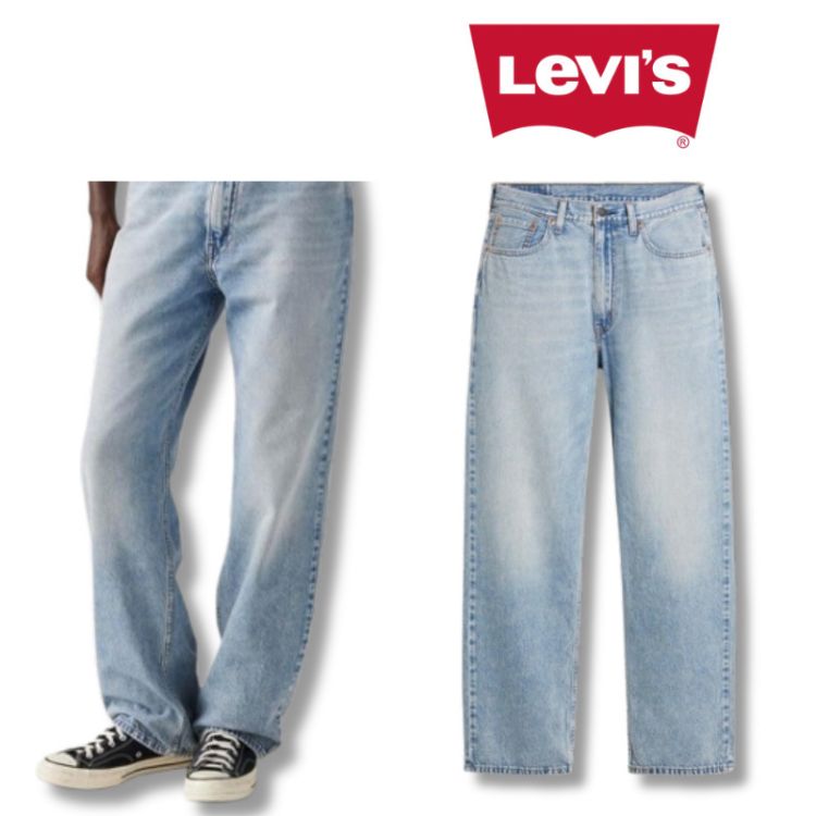リーバイス Levi’s 565 ルーズ ストレート ジーンズ デニム Jeans Denim Straight 青 Blue ALWAYS HERE LTWT メンズ A7221-0028