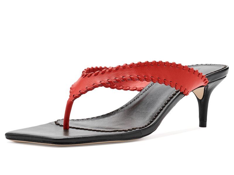 サンク ア セプト レディース シューズ ヒール サンダル Cinq A Sept Frankie Kitten Heel Sandals BisouBlack ブラック