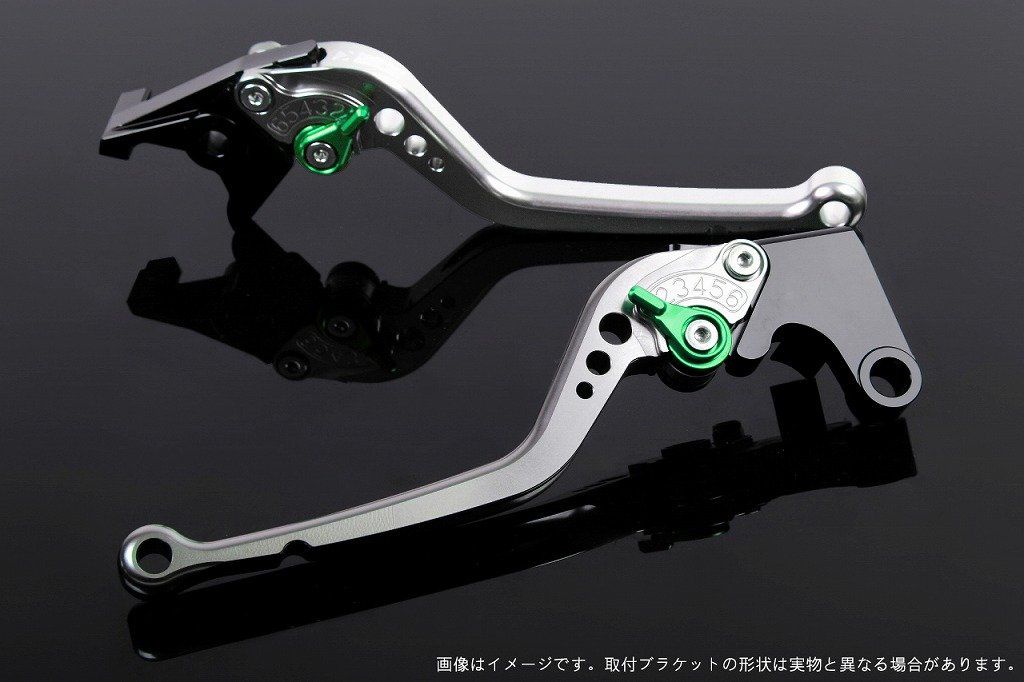 新品 SSK スピードラ アジャストレバー スタンダードロング レバー本体カラー:シルバー アジャスターカラー:グリーン HONDA ADV150 KF38