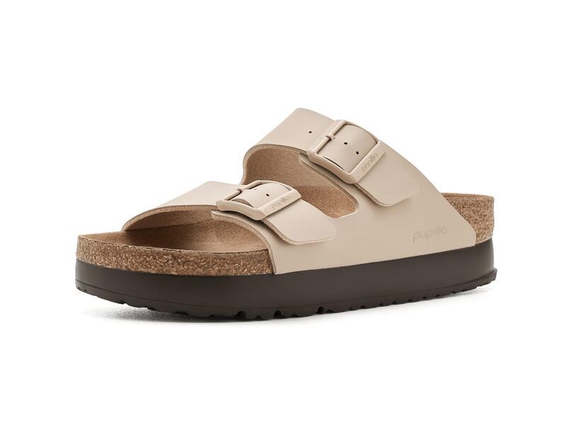 ビルケンシュトック レディース シューズ サンダル プラットフォーム Papillio by Birkenstock Arizona Platform Vegan SandalWo Sandcastle