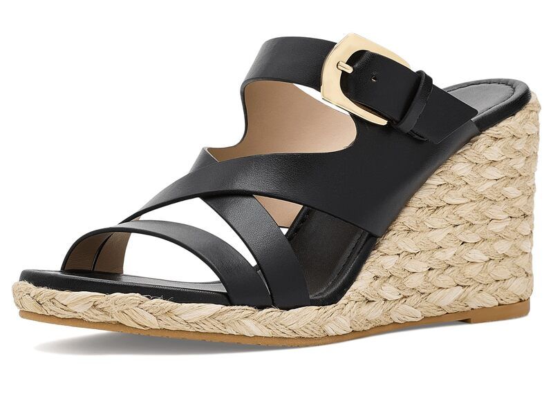 スチュアート ワイツマン レディース シューズ ヒール Stuart Weitzman Sai Espadrille WedgeWo Black ブラック