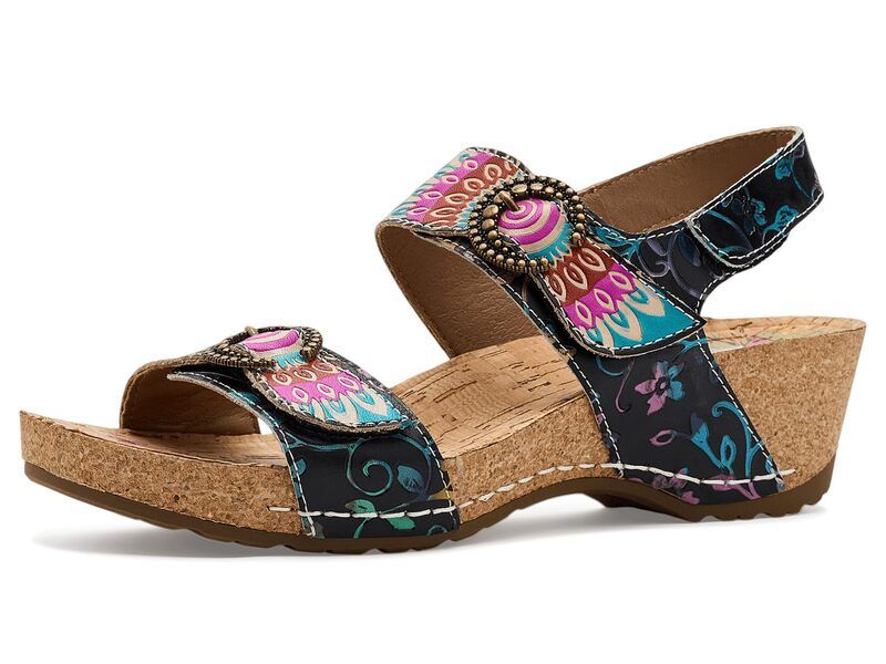 スプリングステップ レディース シューズ ヒール Lartiste By Spring Step Colomecool Black Multi ブラック