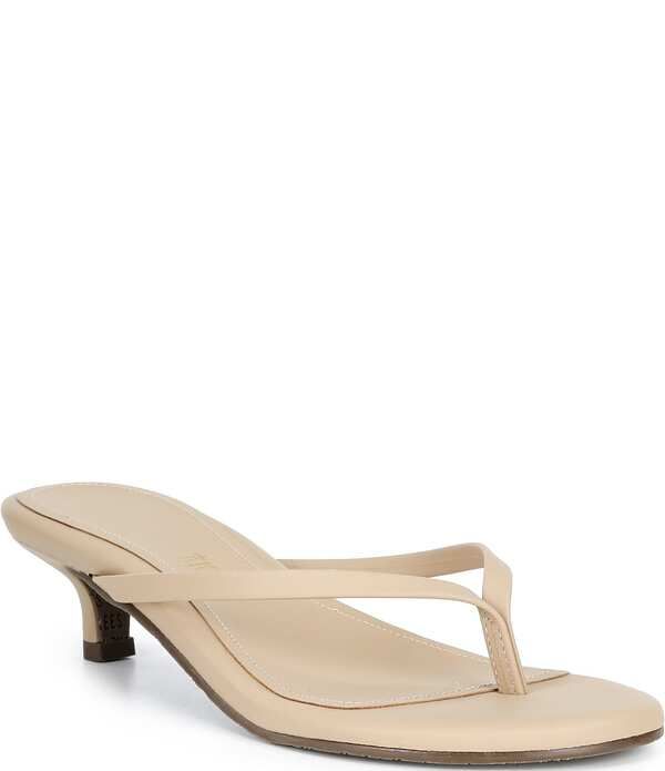 ティキーズ レディース シューズ ヒール サンダル スエード レザー TKEES Julia Suede Leather Kitten Heel Thong Sandalsunkissed