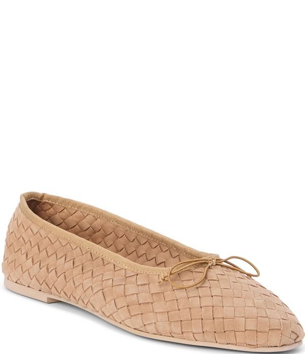 マチス レディース シューズ パンプスエード Matisse Smith Woven Suede Ballet Bow Flats Tan タン