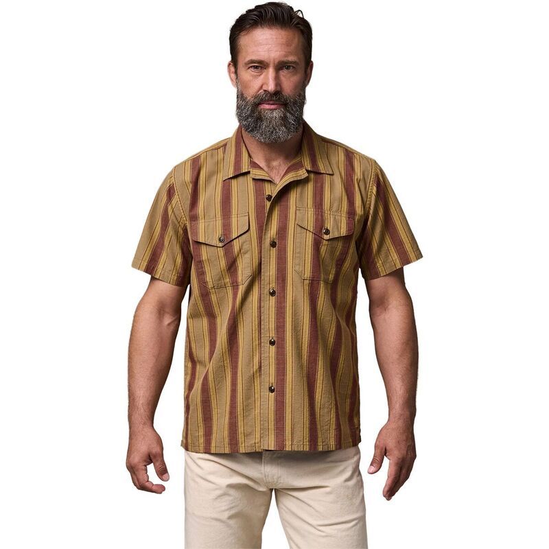 フィルソン メンズ トップス シャツ 半袖 Filson Chambray Camp ShortSleeve Shirt Mens BrickTan タン