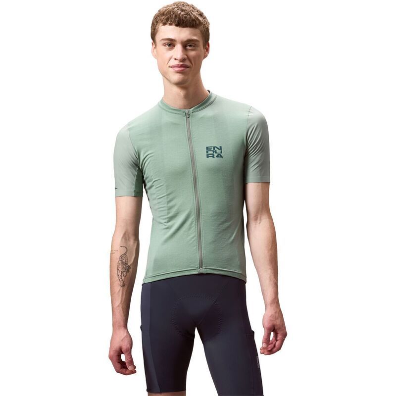 エンデュラ メンズ トップス Tシャツ 半袖 ジャージー Enduralltrack Ride ShortSleeve Jersey Mensage Green グリーン
