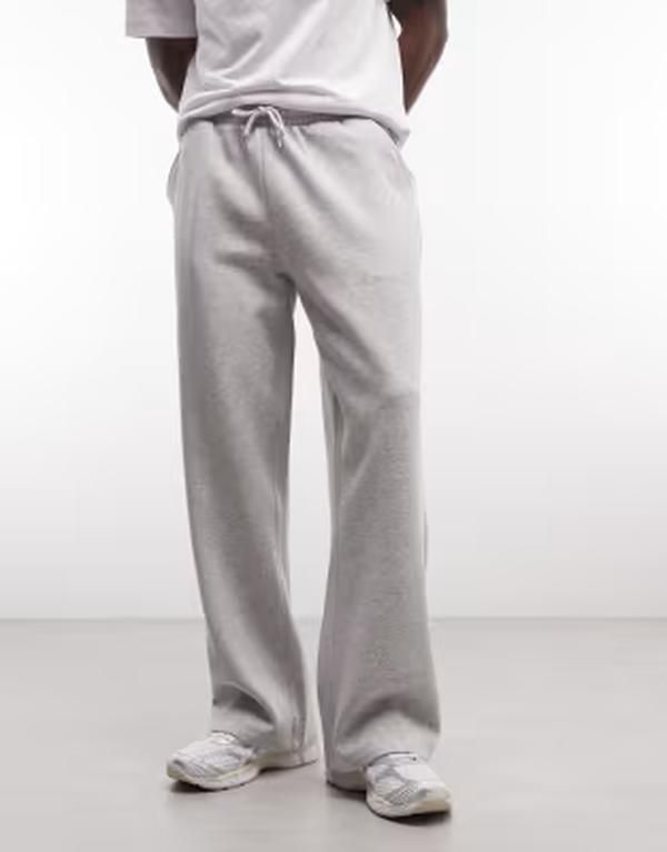 コルージョン メンズ ボトムス カジュアルパンツ スウェットパンツ COLLUSION relaxed baggy sweatpants heather Gray グレー