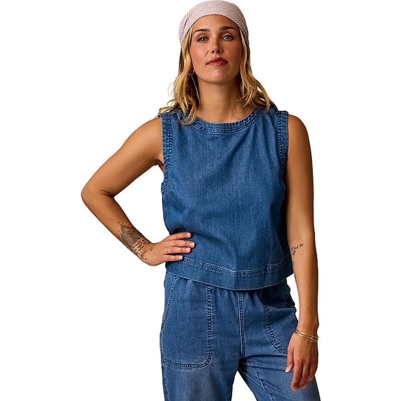 カーブデザイン レディース トップス タンクトップ デニム Carve Designsusie Denim Tank Top Womens Magnolia デニム