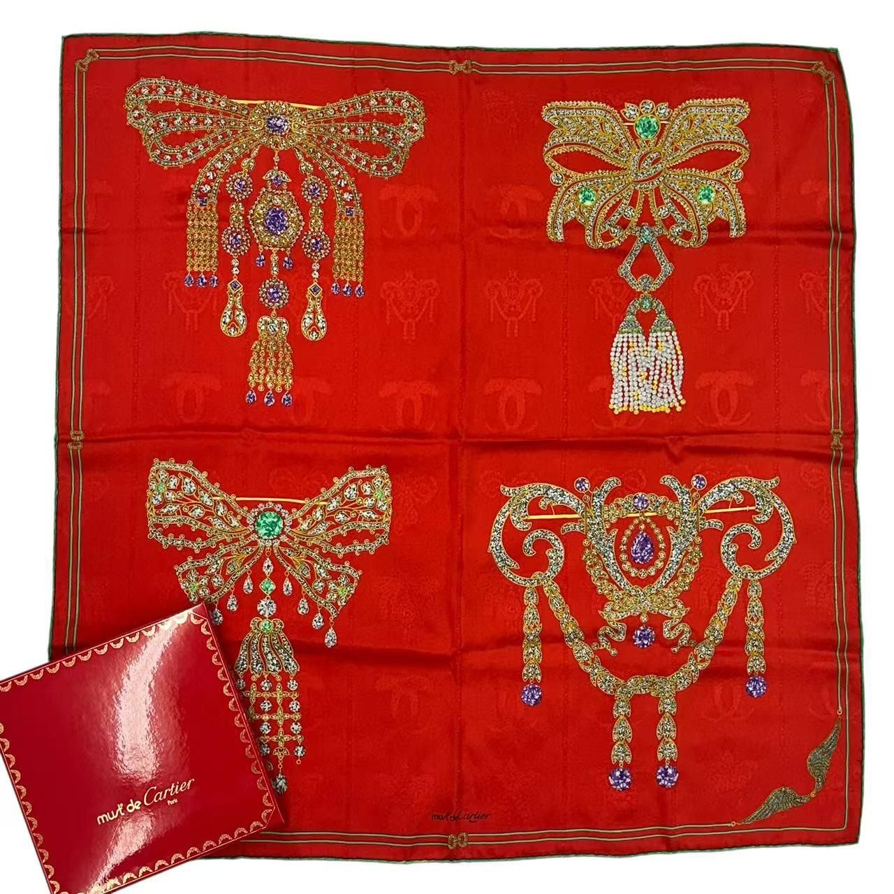 新品☆must de Cartier スカーフ カルティエスカーフ タグ付き美品