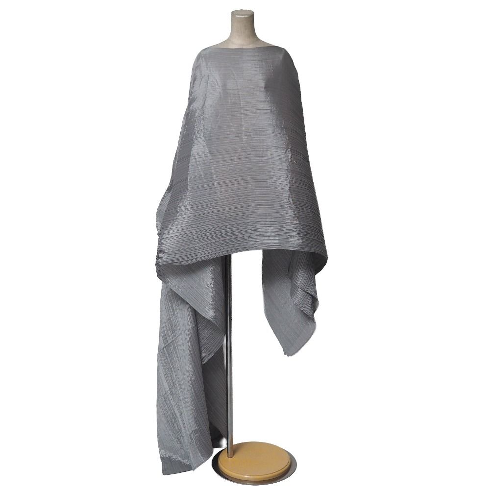 希少PLEATS PLEASEイッセイミヤケ変形ポンチョドレス シワ加工 日本製 PLEATS PLEASE ISSEY MIYAKE プリーツプリーズ イッセイミヤケ