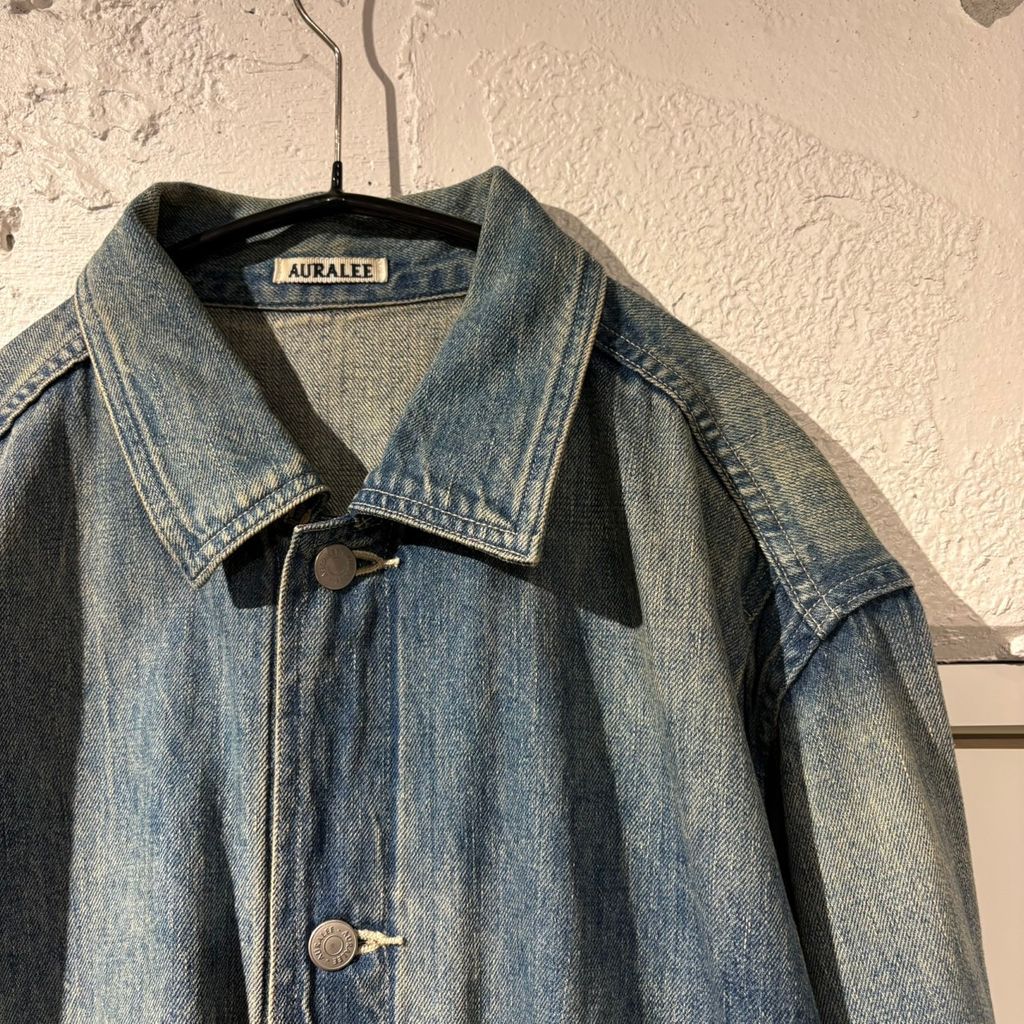 auralee デニムジャケット AURALEE オーラリー SELVEDGE FADED LIGHT 