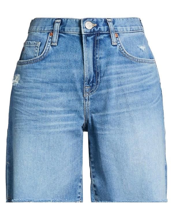 トゥルーレリジョン レディース ボトムス ハーフパンツ・ショーツ デニムショートパンツ TRUE RELIGION Blue ブルー