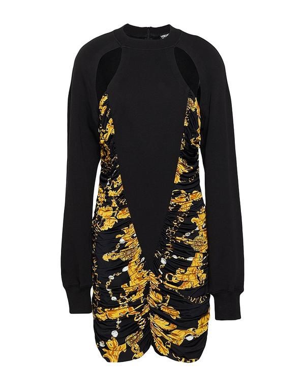 ヴェルサーチ レディース トップス ワンピース チューブドレス VERSACE JEANS COUTURE Black ブラック