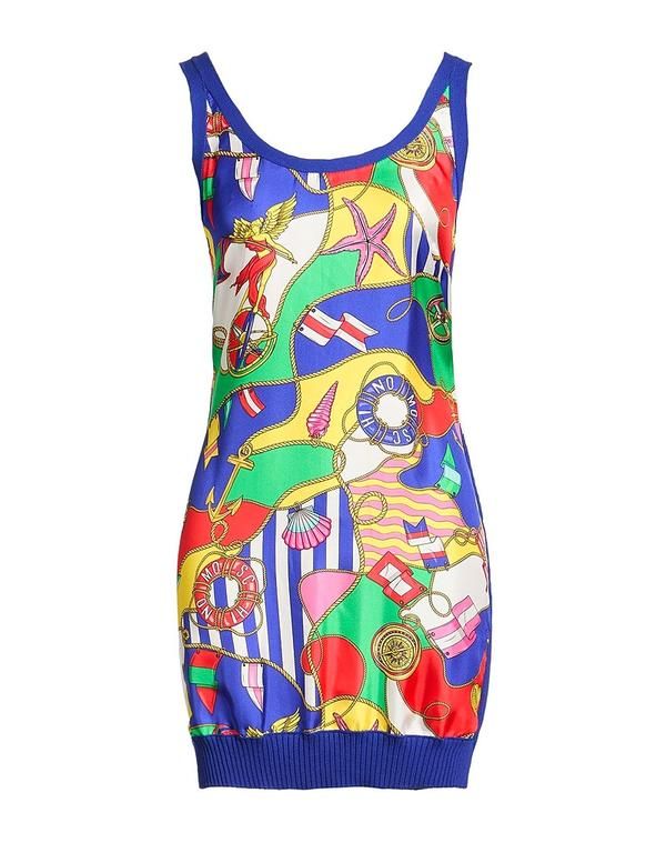 モスキーノ レディース トップス ワンピース チューブドレス MOSCHINO Blue ブルー