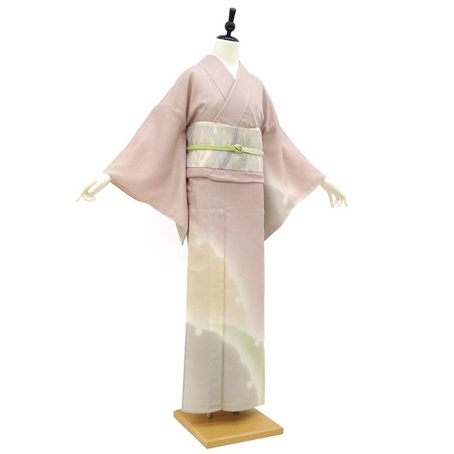 新古品】 夏物 訪問着 着物 薄物 単衣 フォーマル 正絹 紋紗 手染め 薄