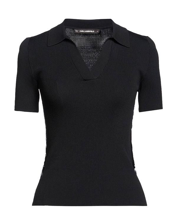 カール ラガーフェルド レディース トップス シャツ プルオーバー KARLAGERFELD Black ブラック
