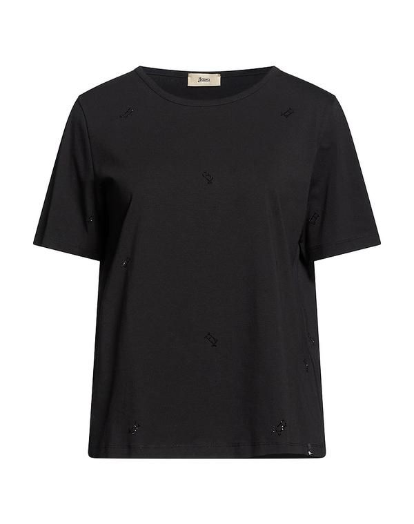 ヘルノ レディース トップス Tシャツ HERNO Black ブラック