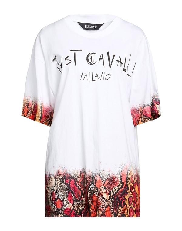 ジャストカバリ レディース トップス Tシャツ JUST CAVALLI White ホワイト