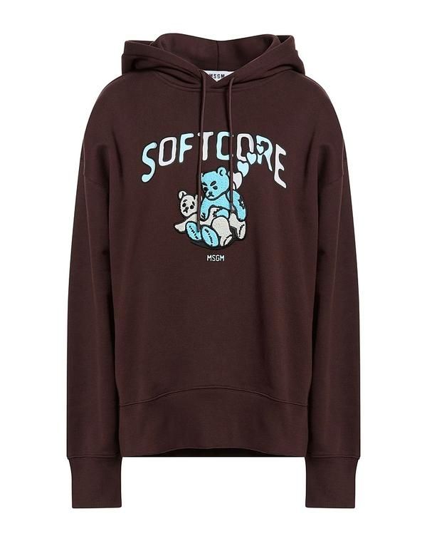 エムエスジイエム レディース アウター パーカー・スウェット MSGM Brown ブラウン
