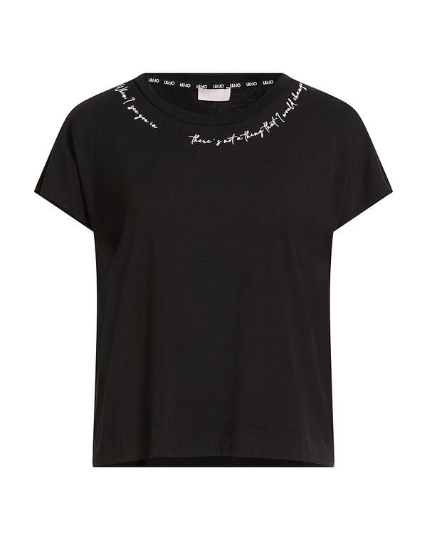 リュージョー レディース トップス Tシャツ LIU JO Black ブラック