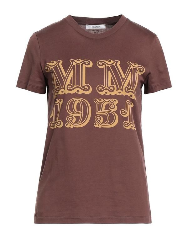 マックスマーラ レディース トップス Tシャツ MAX MARA Dark Brown ブラウン