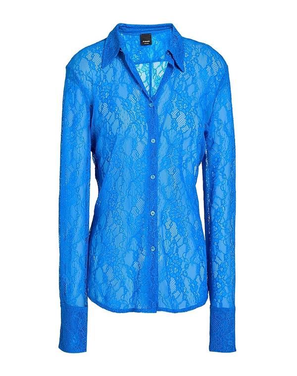 ピンコ レディース トップス シャツ PINKO Azure Blue ブルー