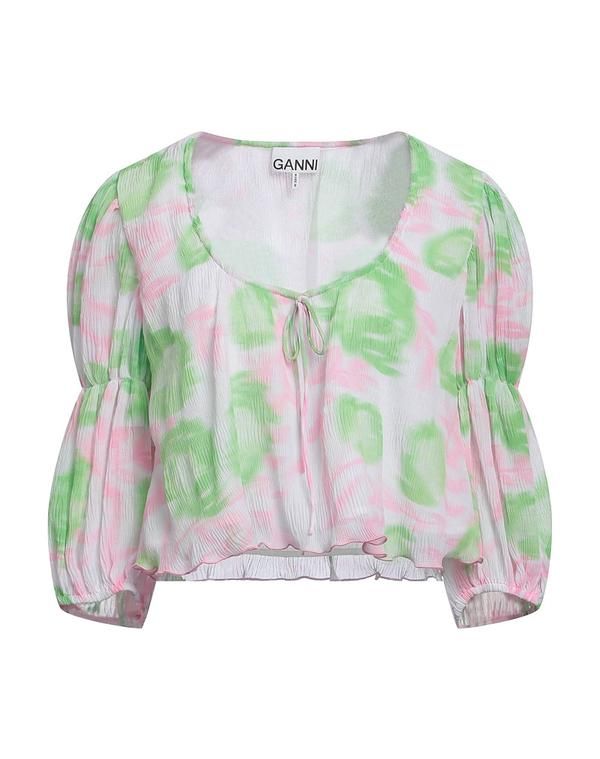 ガニー レディース トップス シャツ GANNI Green グリーン