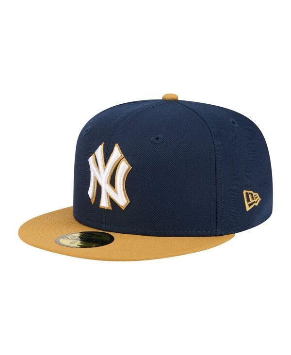 ニューエラ メンズ アクセサリー 帽子 New Era Mens NavyKhaki New York Yankees TwoTone Color Pack 59FIFTY Fitted Hat Navy Khaki ネイビー
