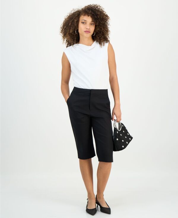 アイエヌシー インターナショナル コンセプト レディース ボトムス カジュアルパンツ コットン キャップ INC International Concepts Womens CottonBlend Capri Pants Macys Exclusive Dee