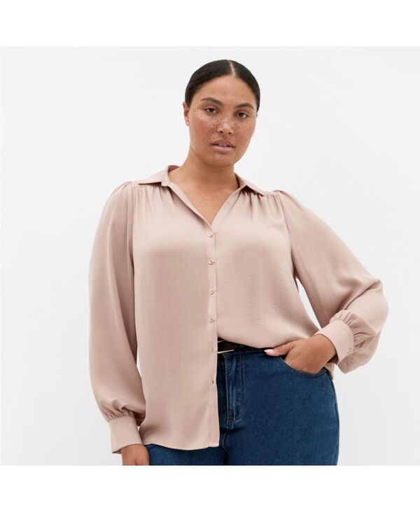 シティーシック レディース トップス シャツ CITY CHIC Womens Hadlee Shirt Latte