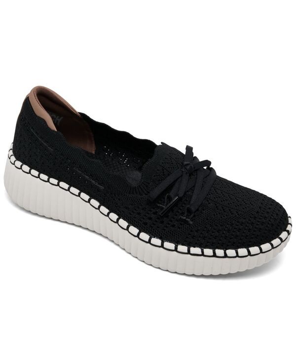 スケッチャーズ レディース シューズ スニーカー ニット Skechers Womens Wilshire Blvd Knit Sail SlipOn Casual Sneakers from Finish Line Black ブラック