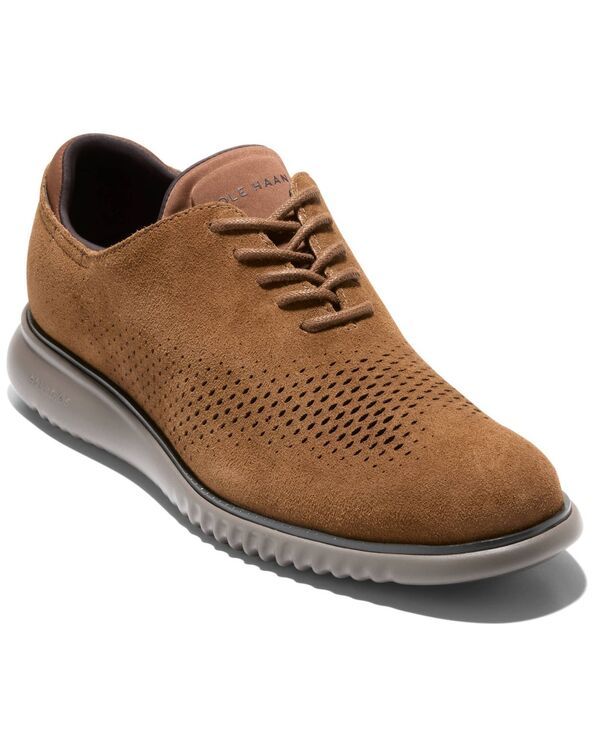 コールハーン メンズ シューズ オックスフォード Cole Haan Mens 2Zerogrand Laser Wing Oxford Shoespiced Brown Suede ブラウン