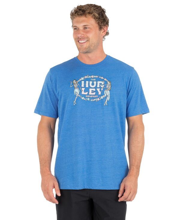ハーレー メンズ トップス Tシャツ 半袖 Hurley Menskull Dancing ShortSleeve TShirt Seashore Heather ヘザー